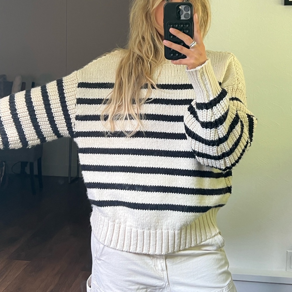 Chunky stripped knit